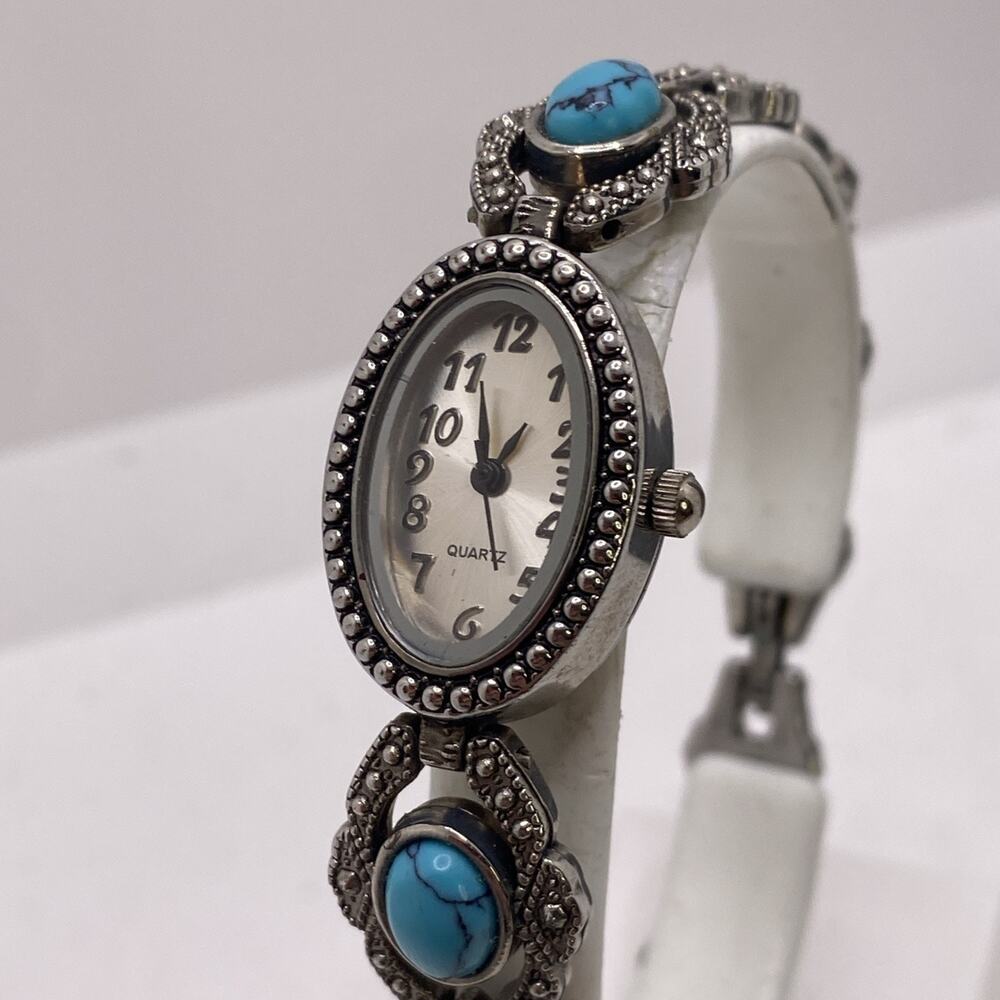 Vintage Avon Turquoise Style Womens Watch Works New Battery